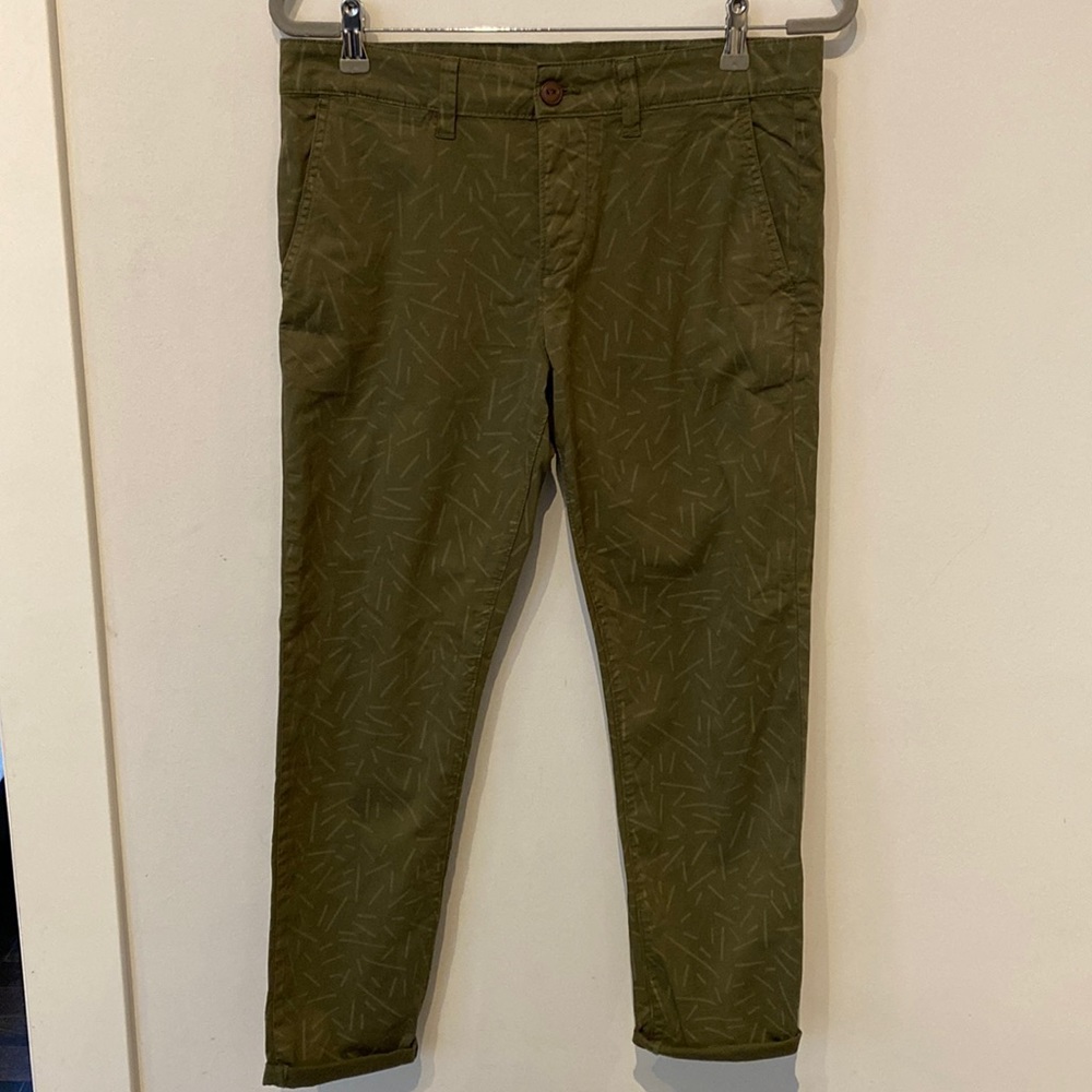 Asos patterned skinny chinos